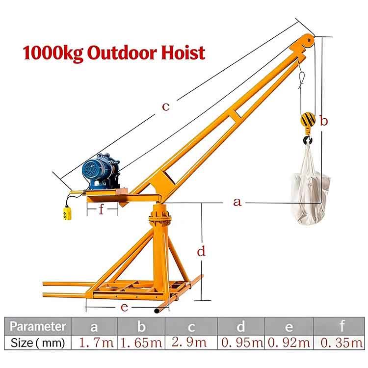 1000 kg Simple Crane