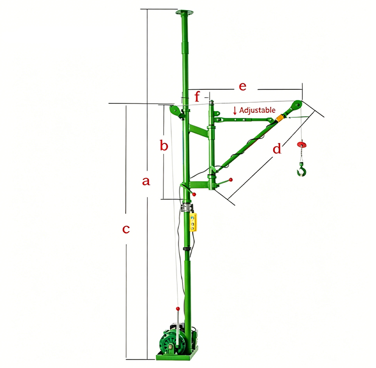 Household Decoration Folding Boom Crane
